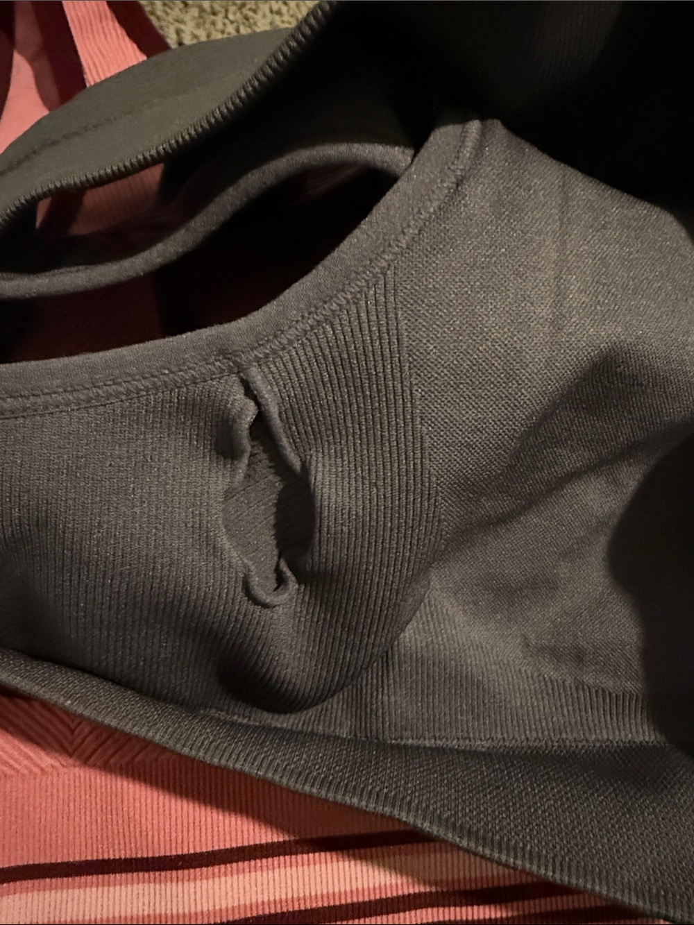Racerback Sports Bra Duo — Pink & Gray - Picture 6 of 6